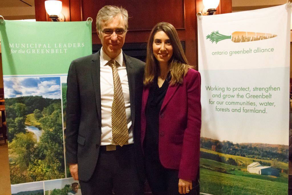 Franz Hartmann and Erin Shapero, Ontario Greenbelt Alliance Steering Committee members