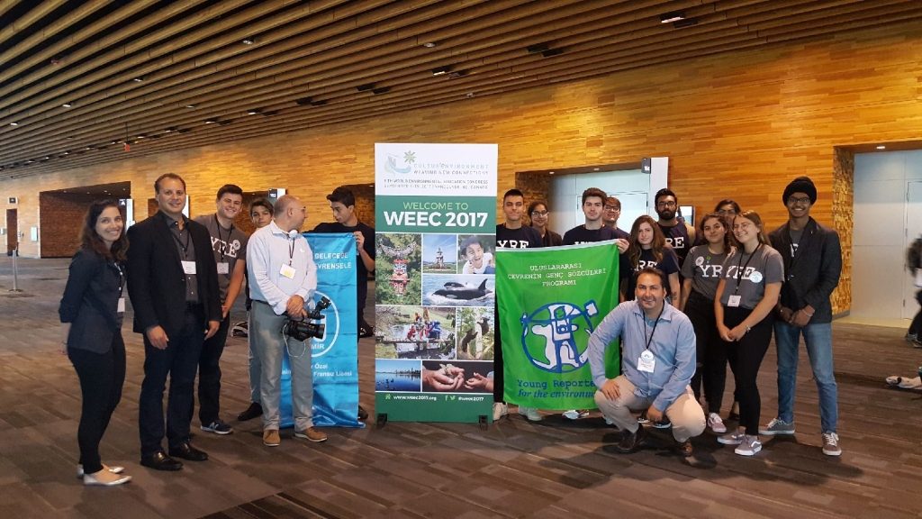 Young Reporters for the Environment from Canada and Turkey at WEEC 2017