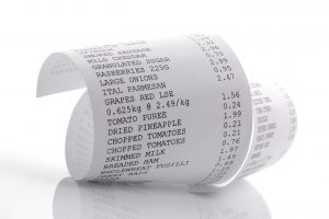 bpa bps receipt that cashiers use