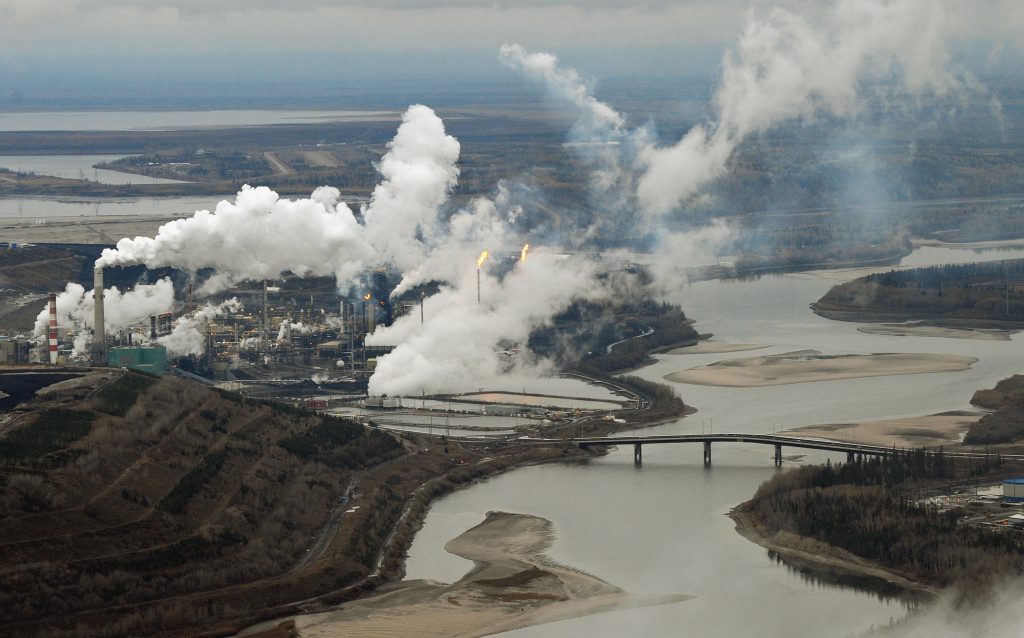 Suncor oil sands tailings ponds