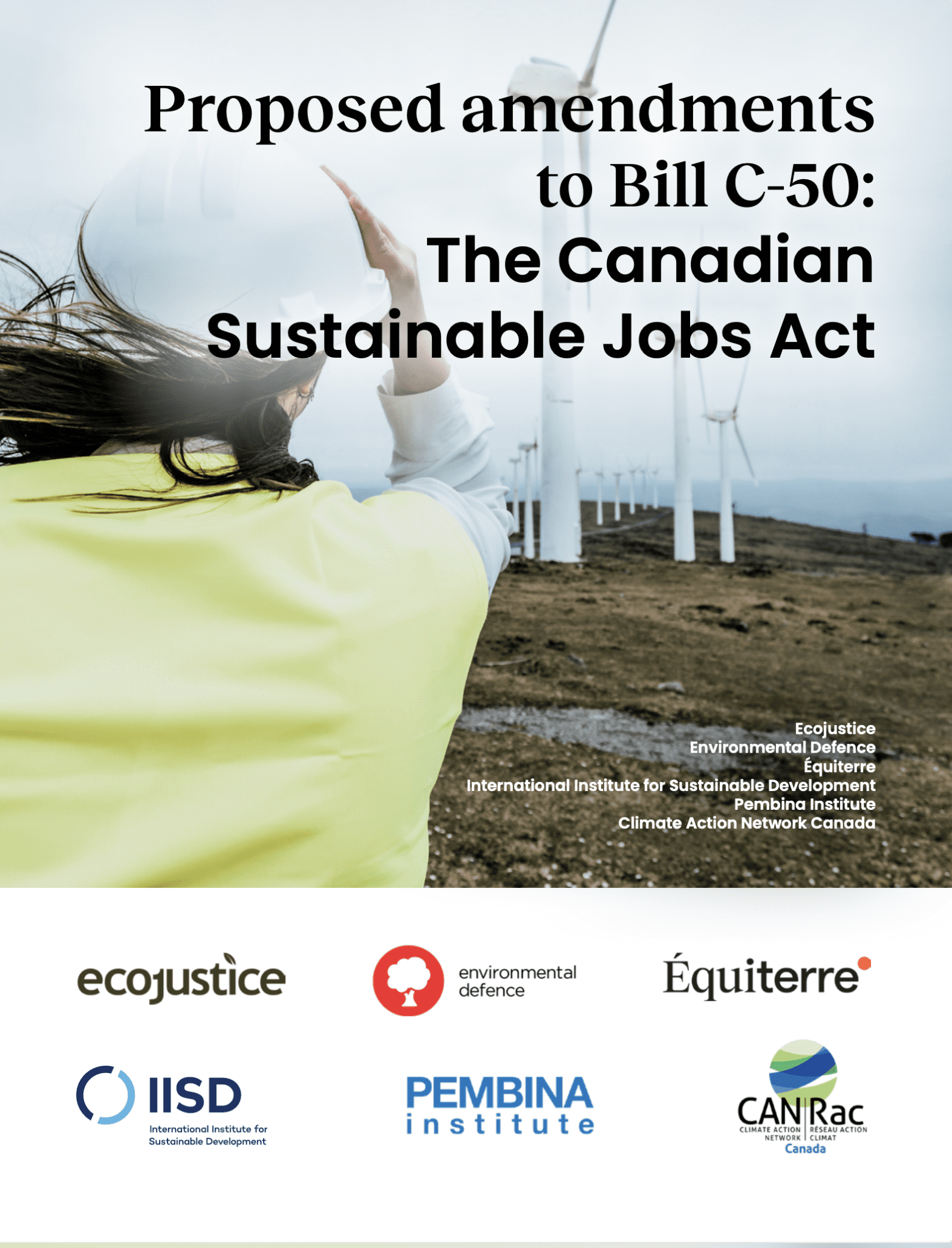 Backgrounder: Proposed Amendments to Bill C-50: The Canadian Sustainable  Jobs Act - Environmental Defence